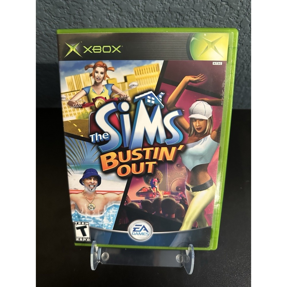 The Sims Bustin' Out (Microsoft Xbox, 2003) CIB, Case, Manual, Disc Complete